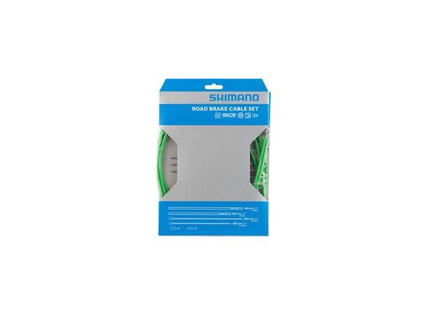 Shimano Wires Road Bremsewiresett Grønn